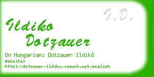 ildiko dotzauer business card